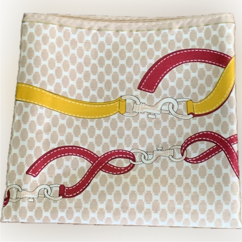 Celine Multicolor Chain Pattern Scarf - image 4